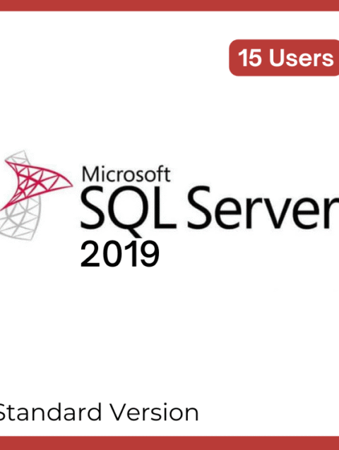 SQL Server 2019 Standard License – 15 Users