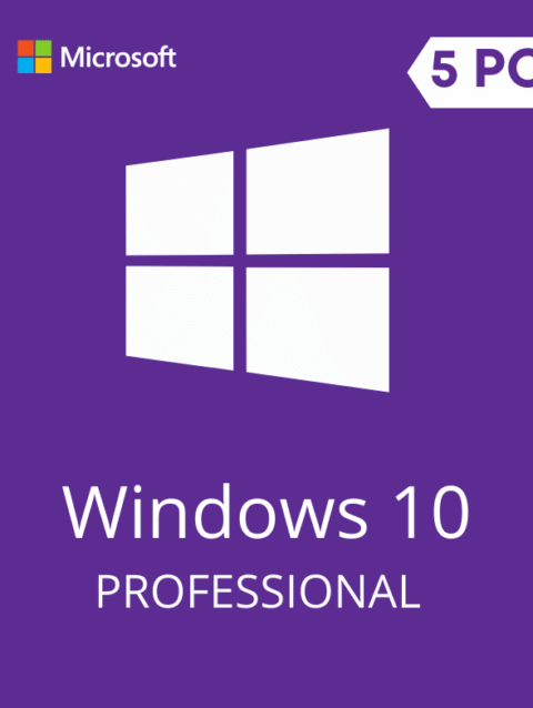 Windows 10 Professional Activation Key – (5 PC)