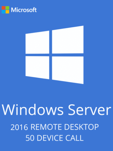 Windows Server 2016 Remote Desktop Services – 50 User CALs Certificate